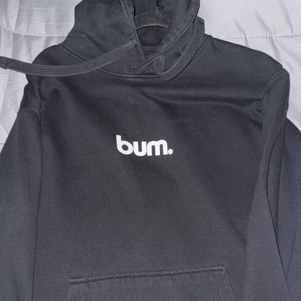 Kirklands Black Hoodie with White Logo